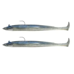 2 leurres souples Fiiish Double Combo crazy paddle Tail 15cm shore 10g