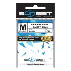 Accroche plomb sunset + gaine thermo st 9089 (x6)