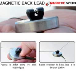 Back lead carpe fun fishing magnetic inox 90g