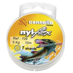 Bas de ligne acier carnassier cannelle nylflex c709 10m