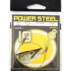 Bas de ligne acier carnassier x-line power steel 19 brins 27cm (x3)