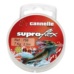 Bas de ligne acier carnassier cannelle supraflex c756 2.50m