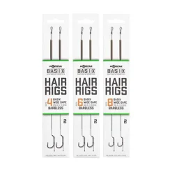 Bas de ligne korda basix hair rigs wide gape barbless