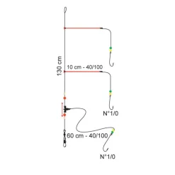 Bas de ligne mer flashmer 3 balais trainard