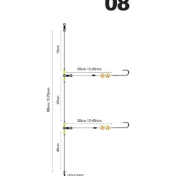 Bas de Ligne SPRO Salt Rig Polyball Fluoro Ghost 1/0