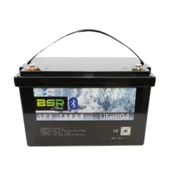 Batterie Lithium Bac Monobloc BSR LifePo4 12V / 100Ah + Chargeur non-étanche 10A