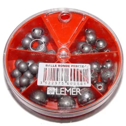 Boite de plombs coup lemer 5 cases balle ronde percee