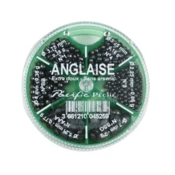 Boite de plombs fendus coup lemer 6 cases super doux anglaise