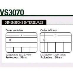 Boite Versus VS-3070-noir 38x27x12cm