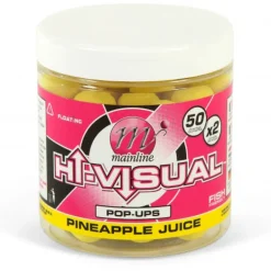 Bouillettes flottantes carpe mainline hi-visual pop ups pineapple juice 15mm