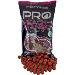 Bouillettes Starbaits Probiotic Peach et Mango Boilie 14mm