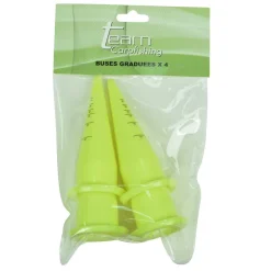 Buses pour pistolet à bouillettes carpe team carpfishing graduees x 4