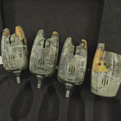 Coffret 3 Détecteurs + Centrale Carp Addict Camo (Vert, Rouge et Bleu)