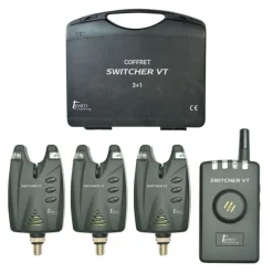 Coffret 3 détecteurs carpe team carpfishing switcher vt + centrale