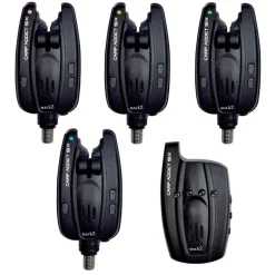 Coffret 4 détecteurs carpe mack2 carp addict sx alarm set + centrale