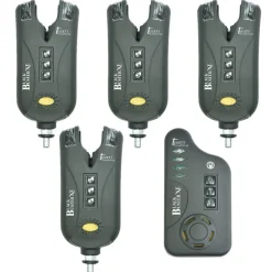 Coffret 4 détecteurs carpe team carpfishing black buster xe + centrale