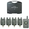 Coffret 4 détecteurs carpe team carpfishing switcher vt + centrale