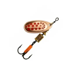 Cuillère Tournante Mepps Comet Cuivre Points Rouges