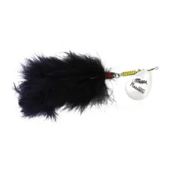 Cuillère Tournante Mepps Giant Marabou Argent Noir (x1)