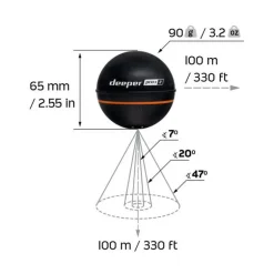 DEEPER PRO+ V2, sondeur sans fil avec GPS génération 2