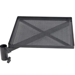 Desserte d’angle rive - 1 point - alu noir d36