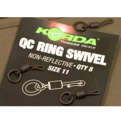 Emerillon carpe korda kwick change ring swivel (x8)