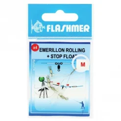 Emerillons flashmer rolling et stop float (pochette de 4)