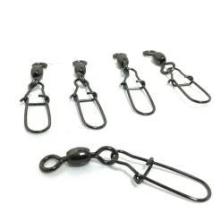 Emerillons silure overfight power swivel and snap (x5)