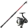 Ensemble Télescopique Sunset Malo SW 2.40m, 100-200g + Moulinet Sunhopper Swf 5000 Fd