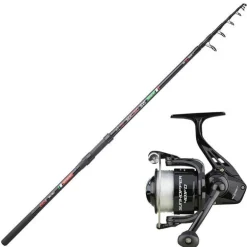 Ensemble Télescopique Sunset Sealord SW 2.40m, 40-100g + Moulinet Sunhopper SWF 501Fd