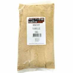 Farine pour la pêche au coup active baits biscuit vanille