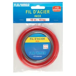 Fil d'acier tressé flashmer inox 10m