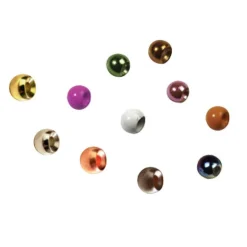 Fly tying billes laiton jmc  (x25) 2,4 mm