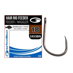 Hameçon non monté Garbolino Hair rig Feeder/ Waggler (x10)