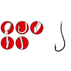 Hameçon simple carnassier gamakatsu 3120n nickele (x25)