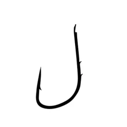 Hameçon simple carnassier gamakatsu 2120f truite noir (x25)