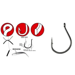 Hameçon simple carnassier gamakatsu worm 318 wacky (x6)