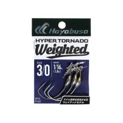 Hameçon Texan Hayabusa Hyper Tornado Weighted Taille #7/0 (x3)