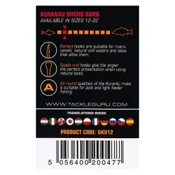 Hameçons Guru Kuranku barbed/spade End (x6)