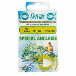 Hameçons montés coup sensas special anglaise 60cm (x10)