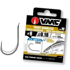 Hameçons VMC Bleu sans ardillon 10 par pochette