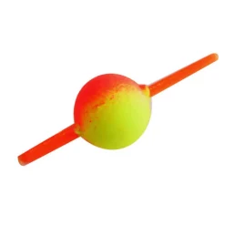 Indicateur de touche truite toc fiquet rigoletto jaune/orange (x10)