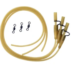 Kit montage carpe mack2 extra heavy lead clips with camo tubing x 3