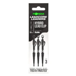 Leadcore Korda Kable Leadcore Leader Hybrid Lead Clip Weed 50cm