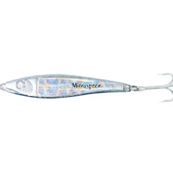 Leurre cuillere à jig ragot mitraspoon argent