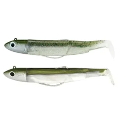 Leurre souple double combo black minnow offshore 9cm 10g