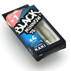 Leurre souple fiiish corps black minnow 70 7cm (x4)