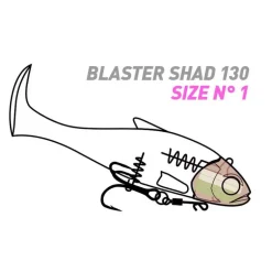 Leurre Souple Shad Fiiish Blaster Shad 13cm, 37g