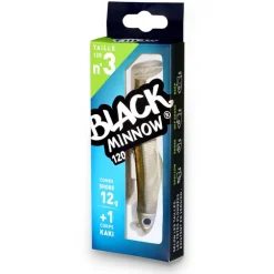 Leurre Souple Shad Fiiish Combo Black Minnow 120 Shore 12cm, 12g