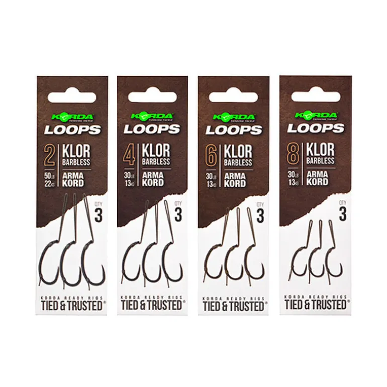 Montage Korda Loop Rig Klor Barbless